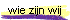 wie zijn wij